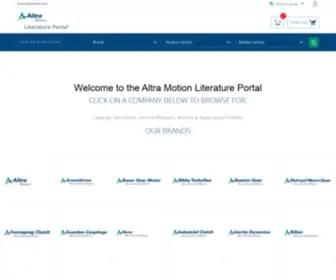 Altraliterature.com(Download and Order Power Transmission Product Literature) Screenshot