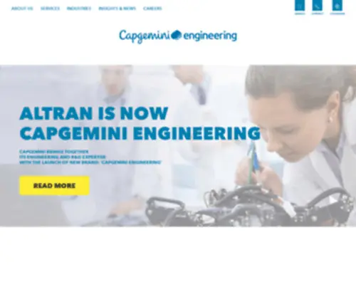 Altran-NA.com(Discover Altran) Screenshot