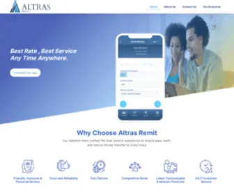 Altrasremit.com(Altras Remit) Screenshot