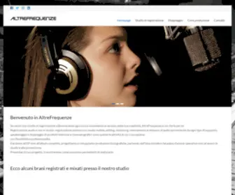 Altrefrequenze.it(AltreFrequenze studio di registrazione) Screenshot