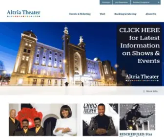 Altriatheater.com(Altria Theater) Screenshot