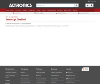 Altronics.com.au(Electronic components) Screenshot