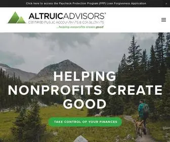 Altruic.com(Altruic Advisors) Screenshot