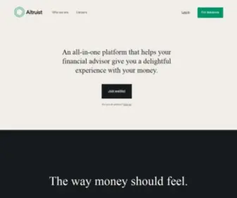 Altruist.com(The way money should feel) Screenshot