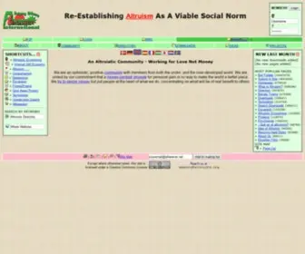 Altruists.org(Altruists International) Screenshot