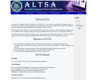 Altsacentre.org(Association of Language Teachers in Southeast Asia) Screenshot
