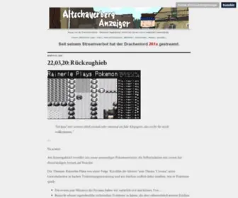 Altschauerberganzeiger.com(Neues von der Drachenschanze) Screenshot