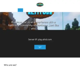 ALTTD.com(Survival Minecraft Server on 1.15.2) Screenshot