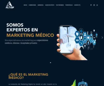 Altummarketingmedico.com(ALTUM Marketing Médico) Screenshot