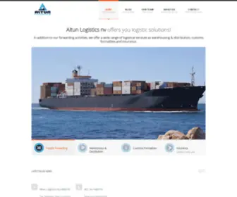 Altunlogistics.be(Altun Logistics nv offers you logistic solutions) Screenshot