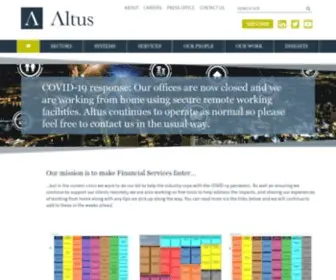 Altus.co.uk(Financial Services Software Solutions) Screenshot