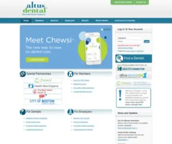 Altusdental.com(Massachusetts Fastest Growing Dental Insurance Company for Groups and Individuals) Screenshot