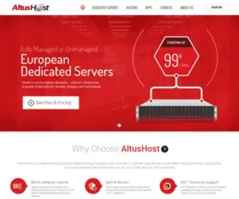 Altushost.com(Web hosting) Screenshot