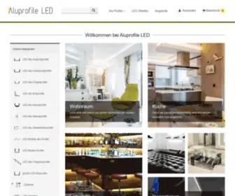 Alu-Profile-Led.de(Alu-Profile | Aluminium Profile günstig online kaufen) Screenshot
