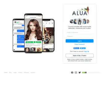 Alua.com(Connecting Fans & Creators) Screenshot