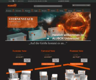 Alubox.eu(Alukisten, Transportboxen und Aluboxen) Screenshot