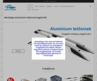 Alucsomagtarto.hu(Tetőcsomagtartók) Screenshot