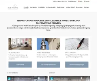 Aludesign.dk(Termo Forsatsvinduer Pris) Screenshot