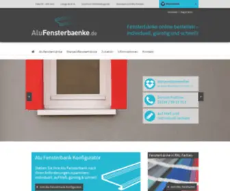 Alufensterbaenke.de(Stellen Sie Ihre Alu Fensterbank ganz nach Ihren Anforderungen zusammen) Screenshot