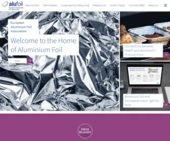 Alufoil.org(The home of aluminium foil) Screenshot
