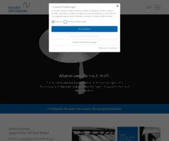 Alujet-Universal.de(Alufolien, Aluminiumfolien) Screenshot