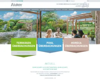 Alukov.ch(Überdachungen für Terrassen und Pools von Alukov Schweiz) Screenshot