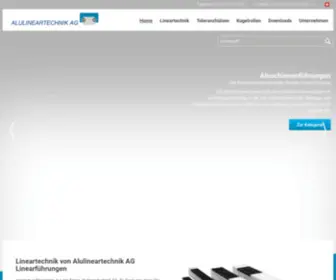 Alulineartechnik.ch(Lineartechnik-Produkte im Shop bei Alulineartechnik AG) Screenshot