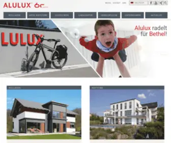 Alulux.de(Rollladen, Garagentore, Raffstore und Textilscreens) Screenshot
