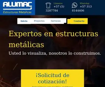 Alumac.com.co(Alumac Estructuras Metálicas) Screenshot