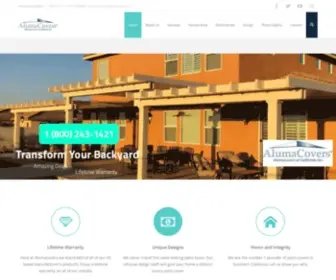Alumacovers.com(Aluminum Patio Covers Riverside California) Screenshot