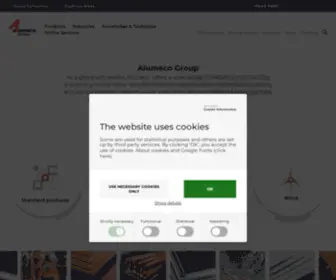 Alumeco.com(Aluminium Solutions) Screenshot