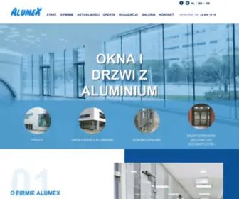 Alumex.pl(Firma Alumex z Warszawy) Screenshot