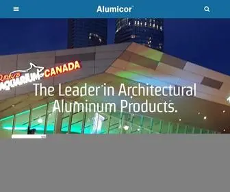 Alumicor.com(Building Excellence) Screenshot