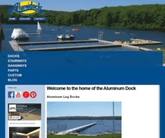 Alumidock.com(Aluminum Waterfront Docks and Dock Equipment) Screenshot