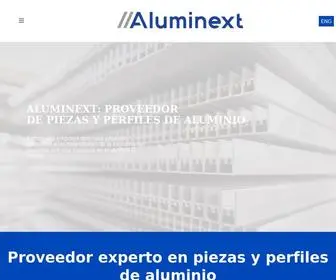 Aluminext.mx(Proveedor de piezas y perfiles de aluminio) Screenshot