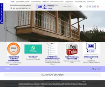 Aluminiossecades.com(Inicio) Screenshot