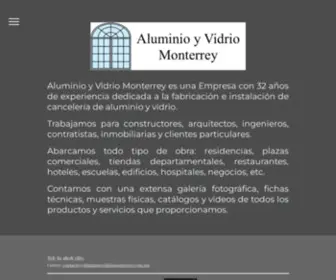 Aluminioyvidriomonterrey.com.mx(Aluminioyvidriomonterrey) Screenshot