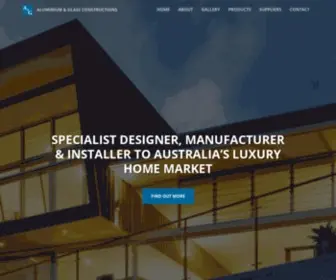 Aluminiumandglassconstructions.com.au(Buy Imported Windows and Doors for your home in Sydney) Screenshot