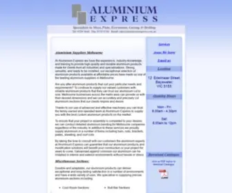 Aluminiumexpress.com.au(Aluminium Express) Screenshot