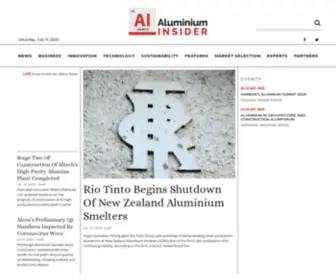 Aluminiuminsider.com(Aluminium Insider) Screenshot