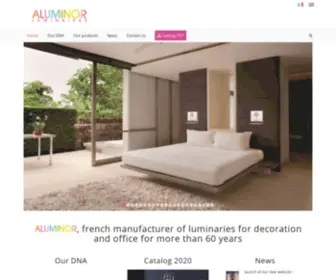 Aluminor.fr(Fabricant français de luminaires) Screenshot