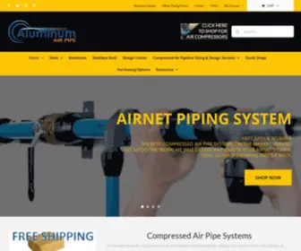 Aluminumairpipe.com(Compressed Air Pipe System) Screenshot