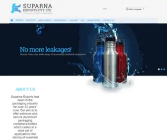 Aluminumbottlecans.com(Metal Containers Manufacturers) Screenshot