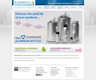 Aluminumbottles.com(Elemental Container) Screenshot