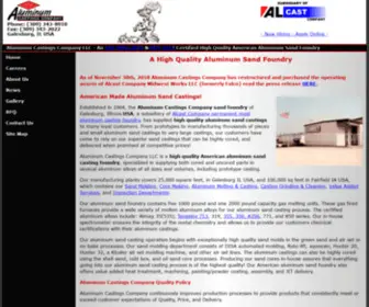 Aluminumcastingscorp.com(A High Quality American Aluminum Sand Casting Foundry) Screenshot