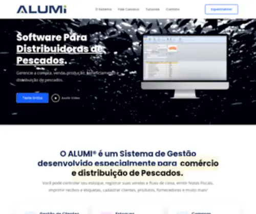 Alumipescados.com.br(Programa para distribuição de pescados) Screenshot