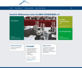 Alumni-Hohenheim.de(Alumni Hohenheim) Screenshot