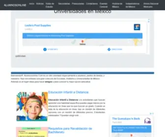 Alumnosonline.com(Universidades de México) Screenshot