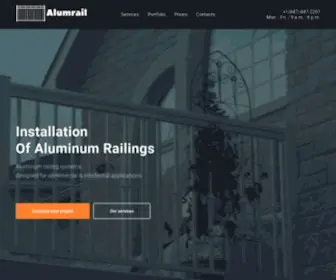 Alumrail.com(Aluminum Railings Installation) Screenshot