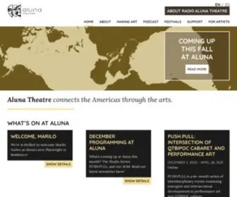 Alunatheatre.ca(Aluna Theatre) Screenshot